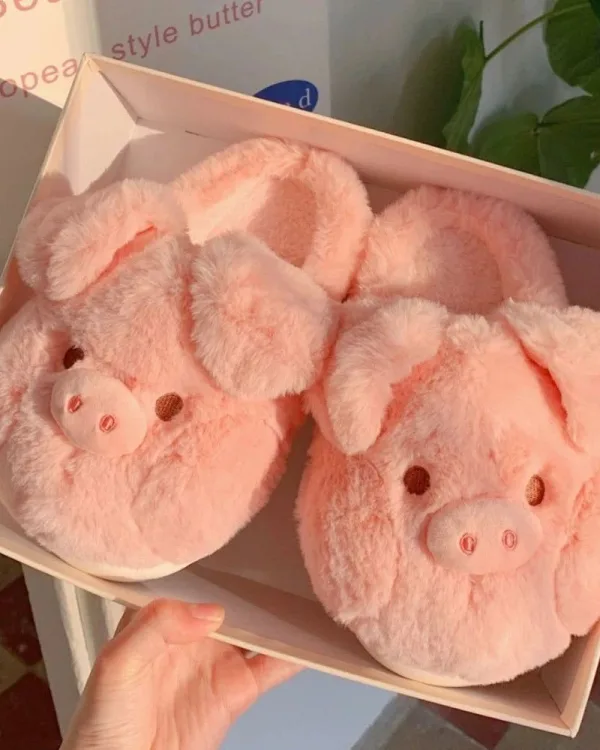 chaussons cochon mignon
