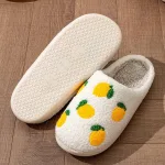 chaussons colorés femme fruits