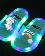 chaussons colorés lumineux pour enfant