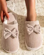 chaussons confort femme effet velours
