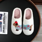 chaussons confort femme teckel