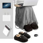 chaussons confortables chauffants