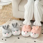 chaussons confortables en forme de lapin