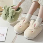 chaussons confortables femme en fourrure