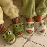 chaussons confortables grenouilles