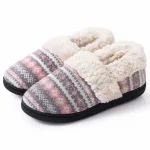 chaussons confortables rose femme