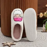 chaussons confortables rose pour femme