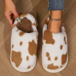 chaussons créatifs vache