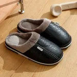 chaussons cuir confort pour homme