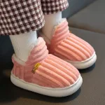 chaussons d'intérieur éclat d'or pour fille