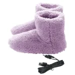 chaussons d'intérieur en tissu chauffant
