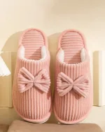 chaussons d'intérieur femme effet velours