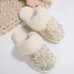 chaussons de maison femme avec strass brillants