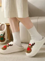 chaussons de Noël renne