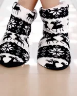 chaussons décoratifs botte de Noël
