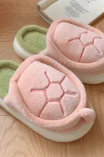 chaussons décoratifs tortue