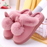 chaussons douillets femme lapin