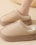 chaussons douillets finition luxe