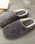 chaussons douillets pour femme en hiver