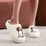 chaussons doux beagle