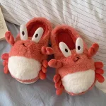 chaussons doux crabe