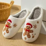 chaussons doux et confortables Noël Biscuit