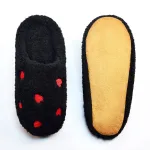 chaussons doux femme coeur