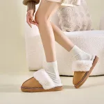 chaussons doux femme léopard