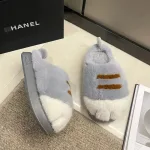 chaussons doux griffes de chat