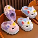 chaussons doux licorne