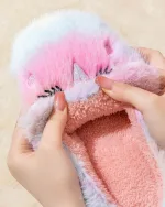 chaussons doux licorne