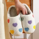 chaussons doux pour femme cœur