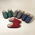 chaussons écossais pour femme