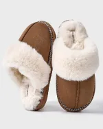 chaussons élégants femme léopard