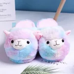 chaussons en alpaga avec motifs