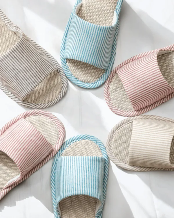 chaussons en coton confortables