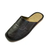 chaussons en cuir pour homme