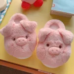 chaussons en forme de cochon