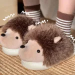 chaussons en forme de hérisson