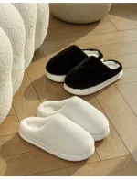 chaussons en laine à plateforme