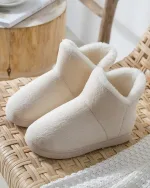 chaussons en laine femme
