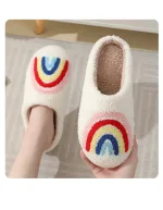 chaussons en laine femme arc-en-ciel