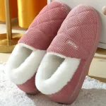 chaussons en laine home classique