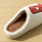 chaussons en laine style cowgirl