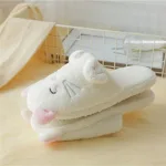 chaussons en peluche chaton adorable