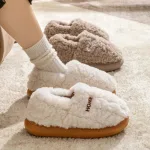 chaussons en peluche cocooning
