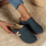 chaussons en tissu doux femme