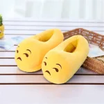 chaussons en tissu emojis