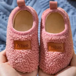 chaussons enfant moutoné