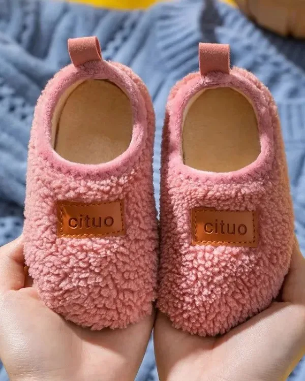 chaussons enfant moutoné